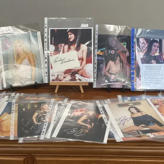 Adult Film Stars Signed Photos With COA
